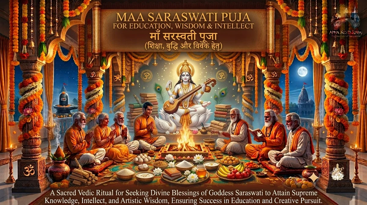 Maa Saraswati Puja for Education, Wisdom & Intellect