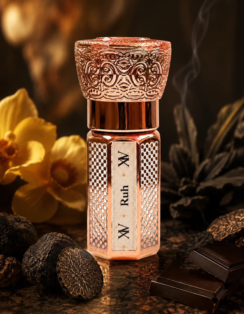 RUH (रूह) Attar (3 ml) | Deep Floral Oriental Fragrance | Alcohol-Free Long-Lasting Luxury Scent for Unisex