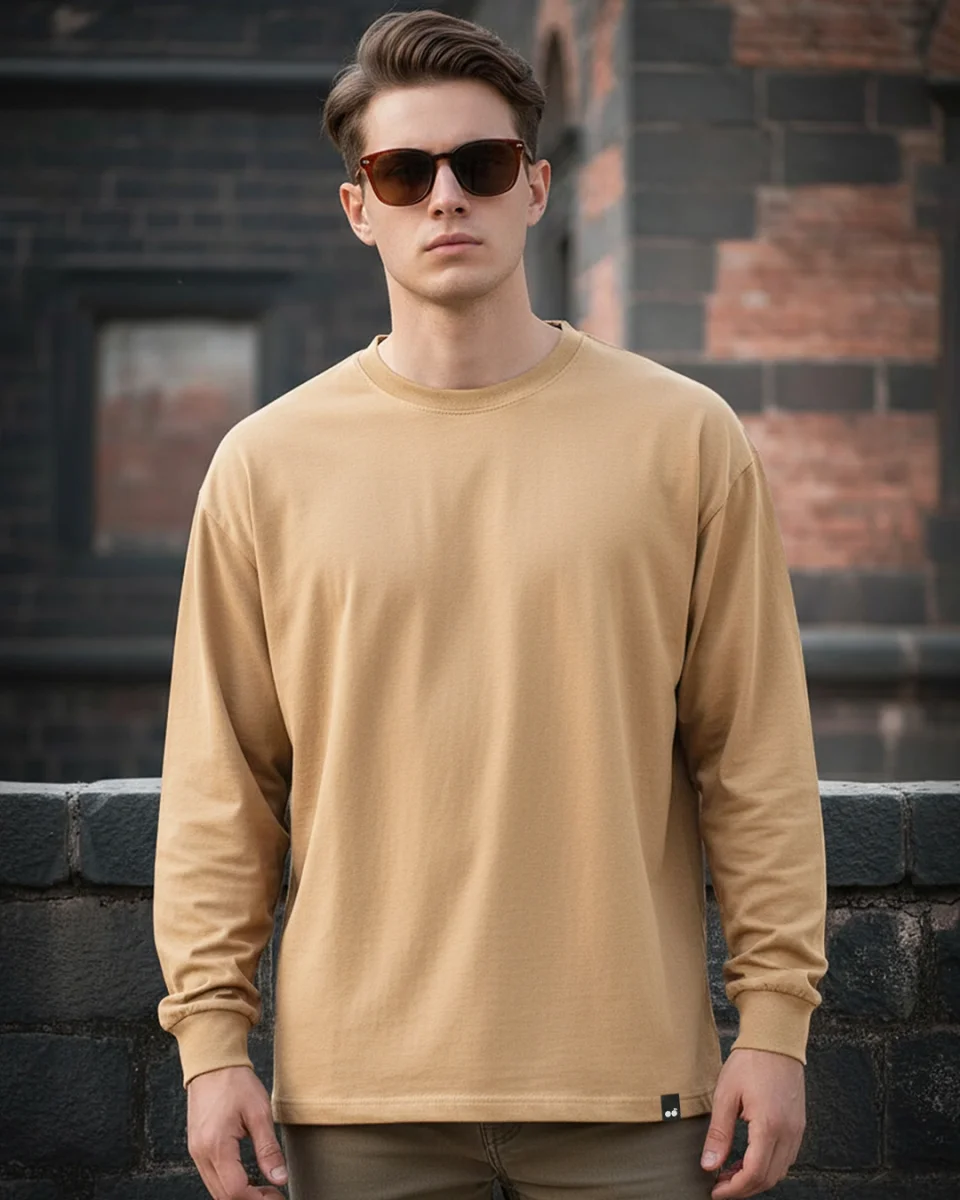 Buy Men's Brown Oversized T-shirt Online at Bewakoof