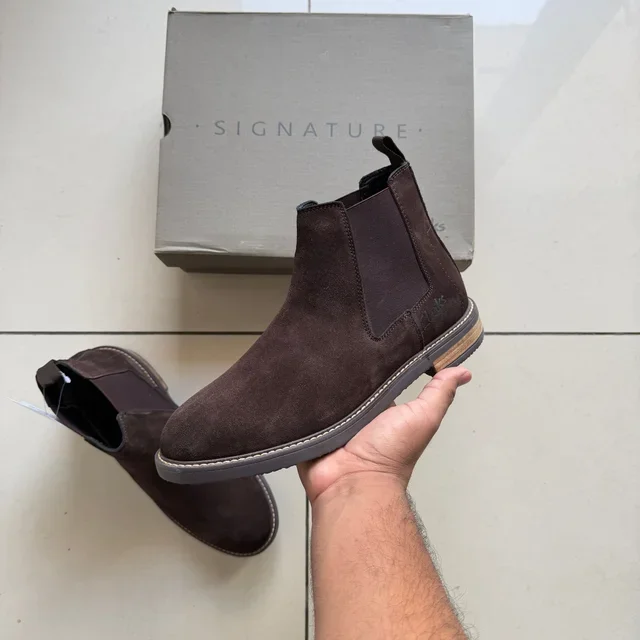 GENUINE LEATHER CHELSEA BROWN (SUEDE)