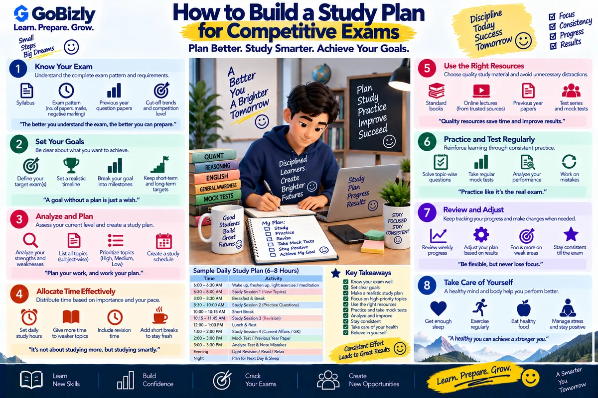 How to Build a Study Plan for Competitive Exams