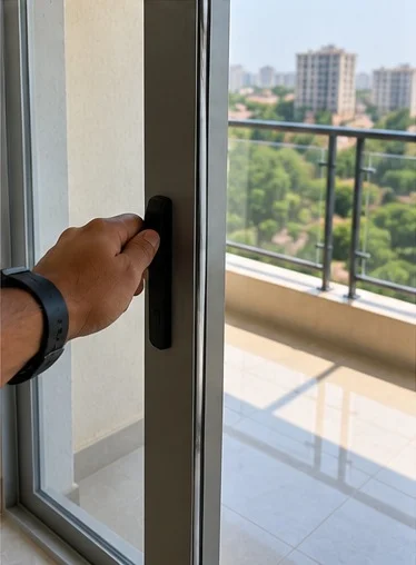 Checking Balcony Door Operation