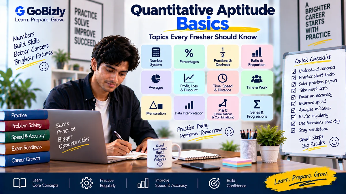 Quantitative Aptitude Basics: Topics Every Fresher Should Know