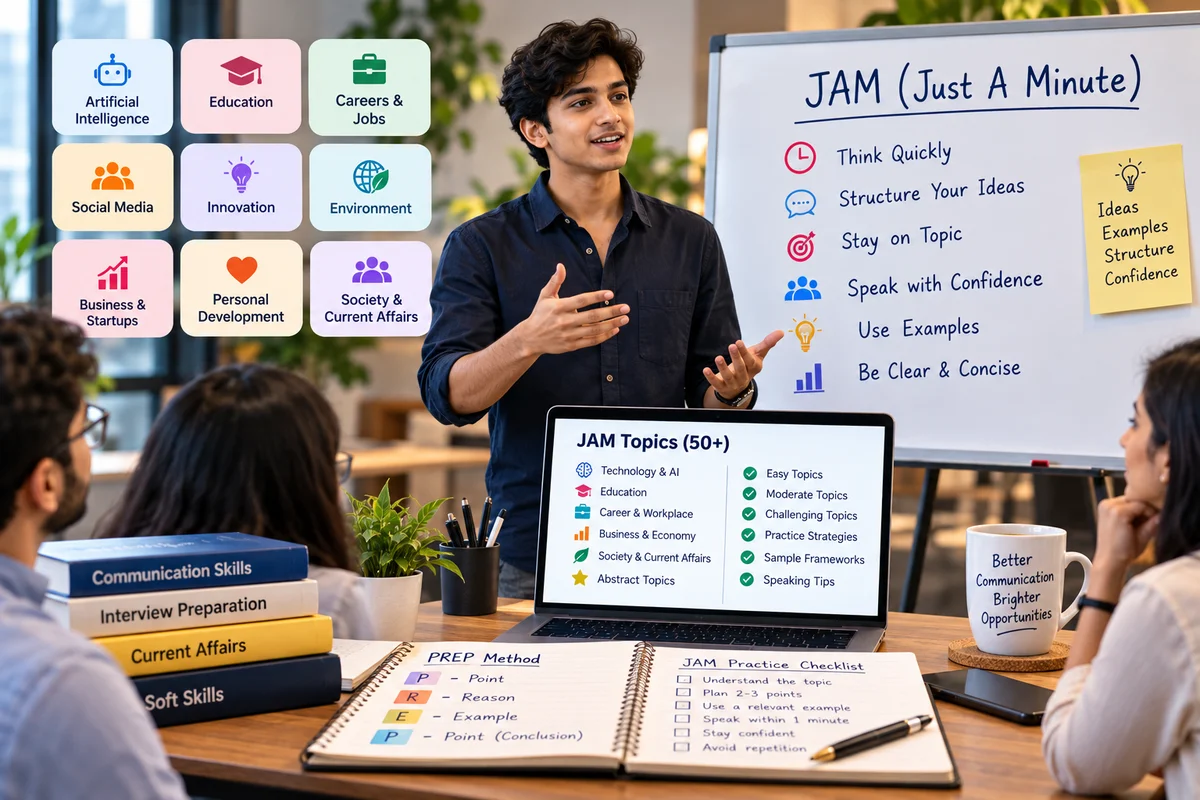 50+ JAM Topics for Students & Freshers