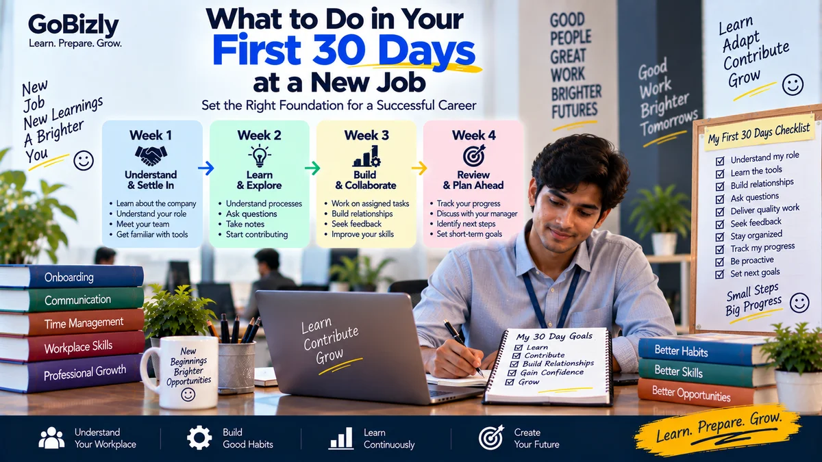 What to Do in Your First 30 Days at a New Job