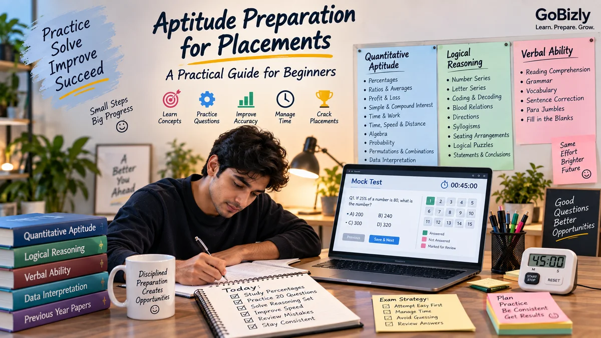 Aptitude Preparation for Placements: A Practical Guide for Beginners