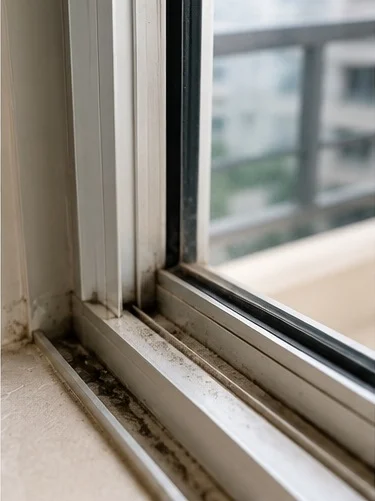 Dirt Buildup in Window Tracks
