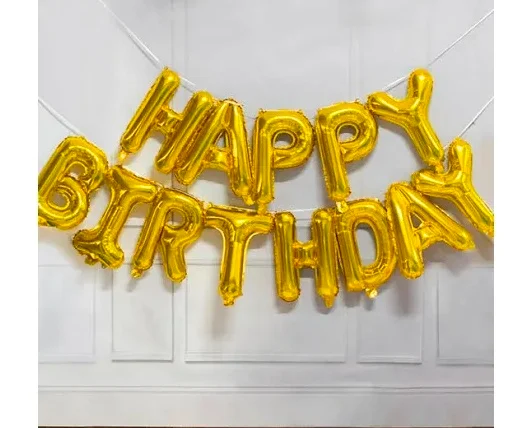 Foil birthday name