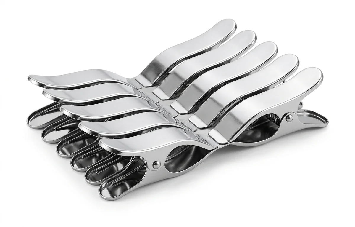 Plastic and steel clips