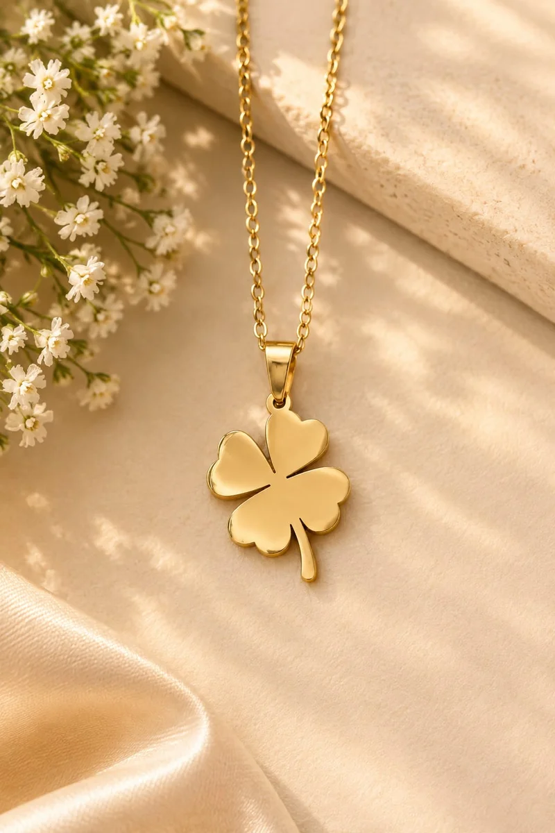 Anti Tarnish Clover Necklace