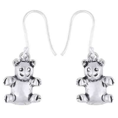 Gorgeous Teddy Drop Silver Plating Solid Brass Dangle Earrings