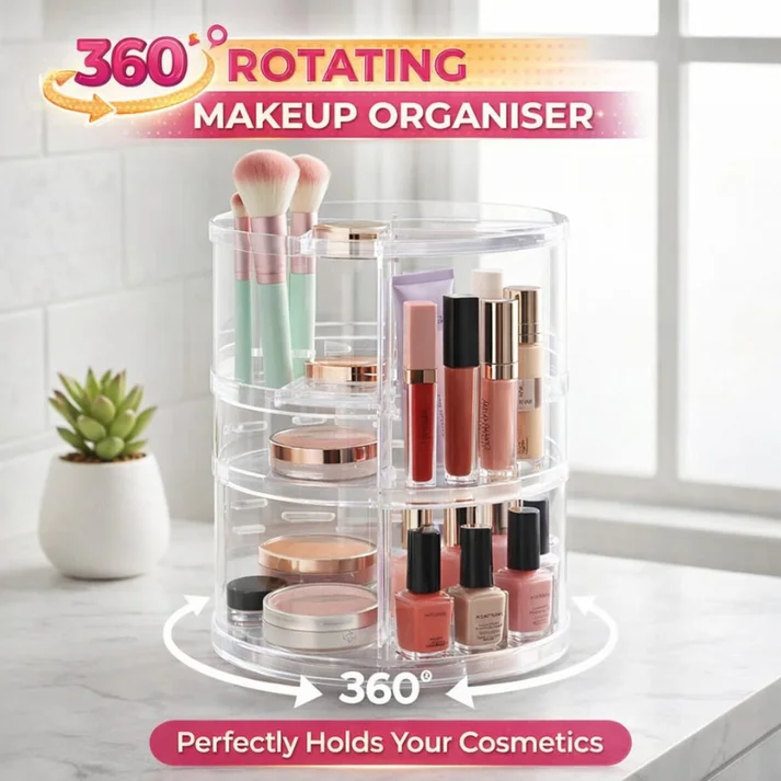 MakeUp Organizer and Adjustable Layer Cosmetic Storage Stand
