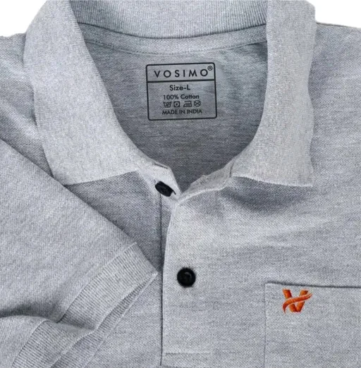 VOSIMO MENS POLO COLLAR T SHIRT