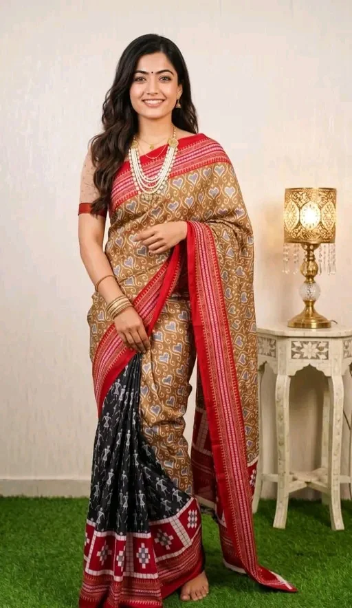 Pure cotton Sambalpuri printed saree