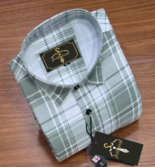 Classic Fit Checkered Cotton Shirt