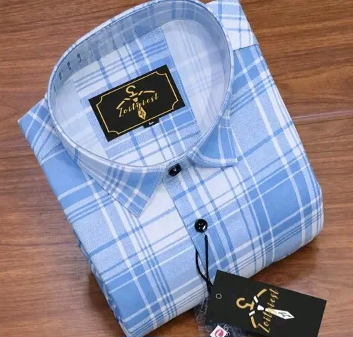 Classic Fit Checkered Cotton Shirt