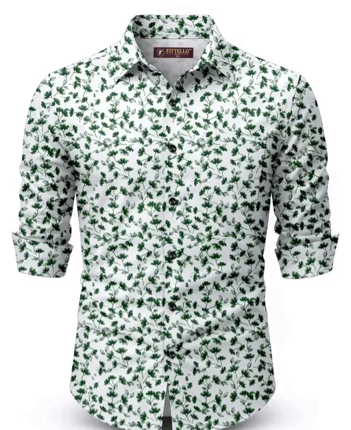 Mens premium cotton printed shirt