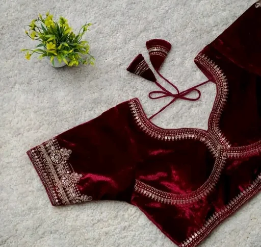 Velvet Blouse for Women