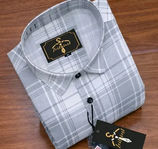 Classic Fit Checkered Cotton Shirt