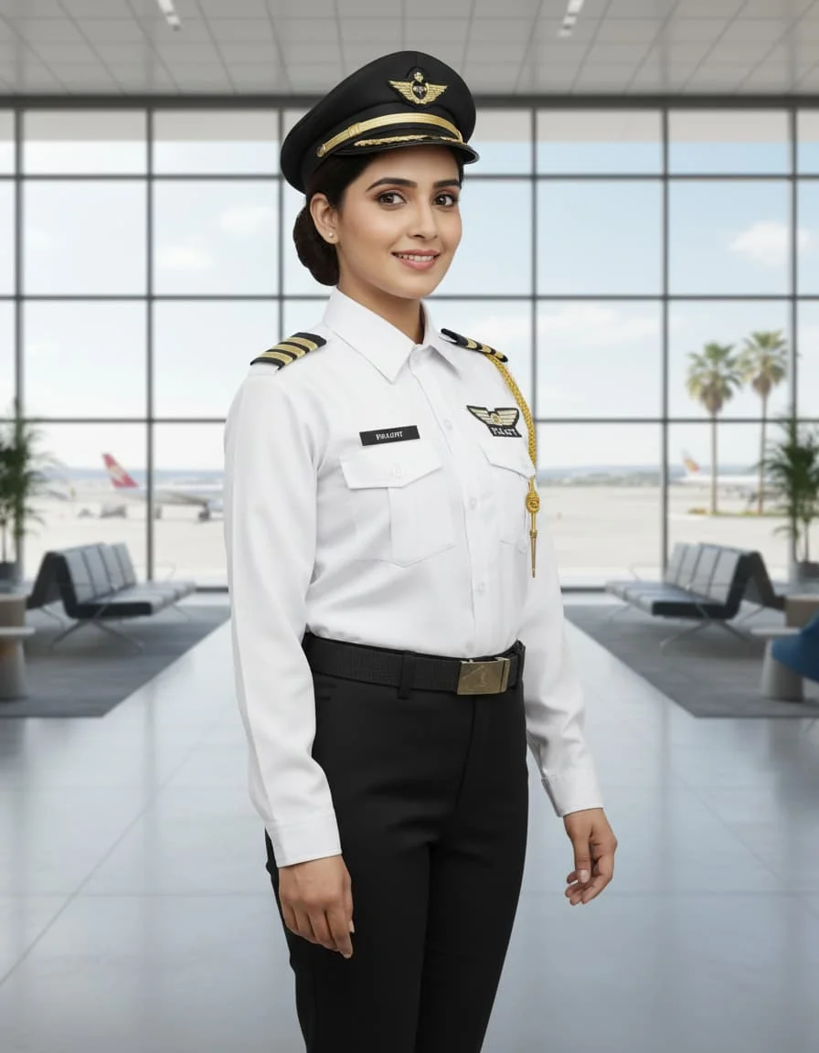 Air Hostess Fancy Dress Costume