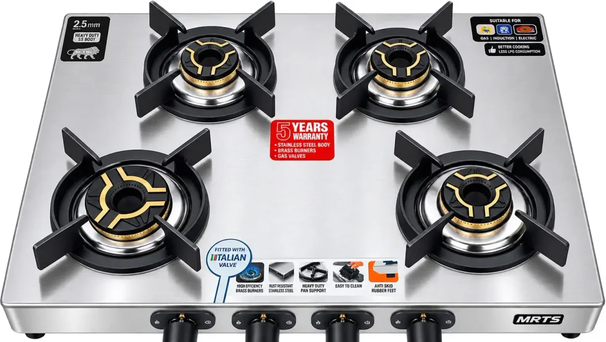 2mm  4Burner steel stove orange