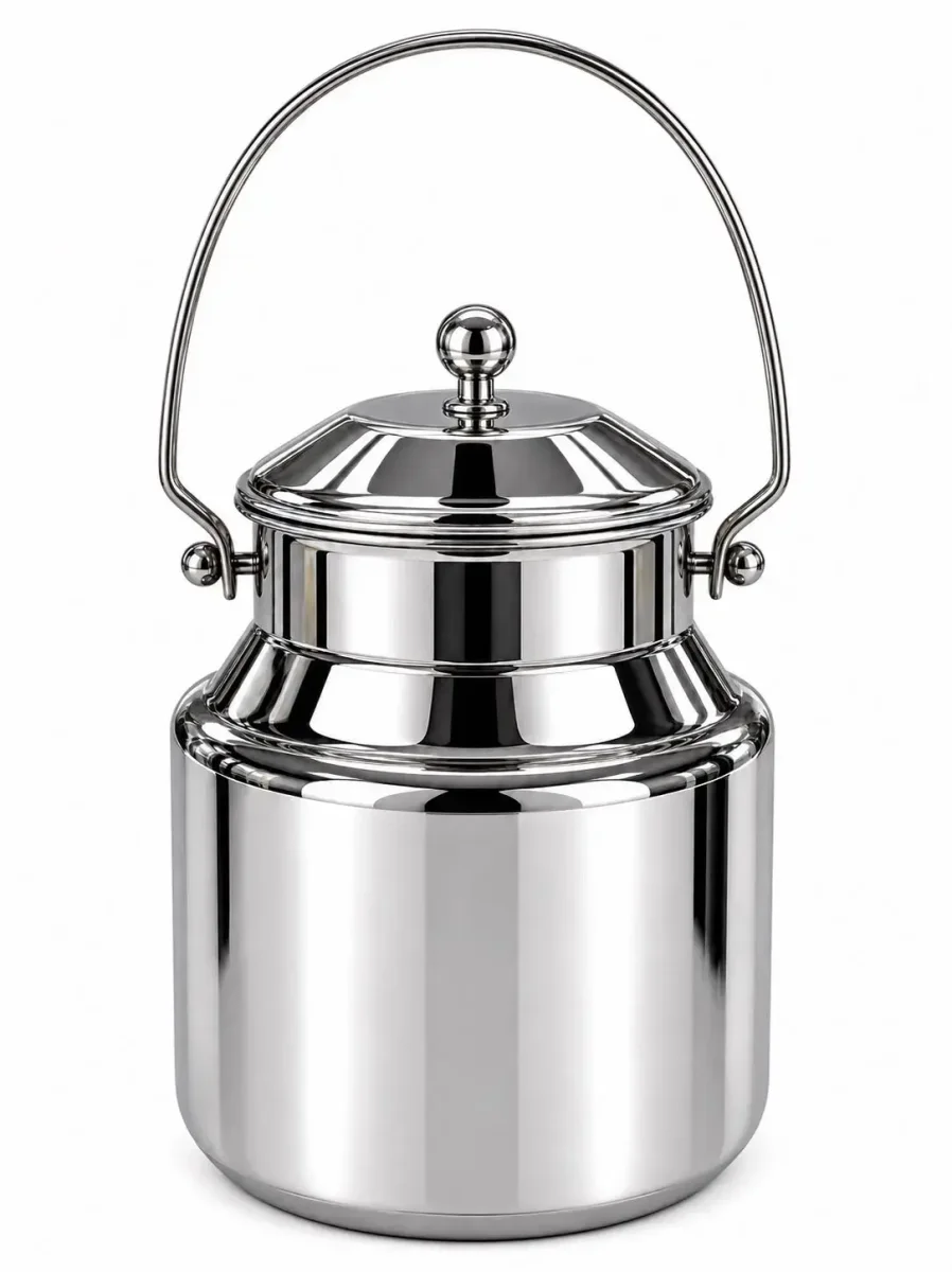 Stainless Steel Oil Can / Milk Can With Handle 2500ml