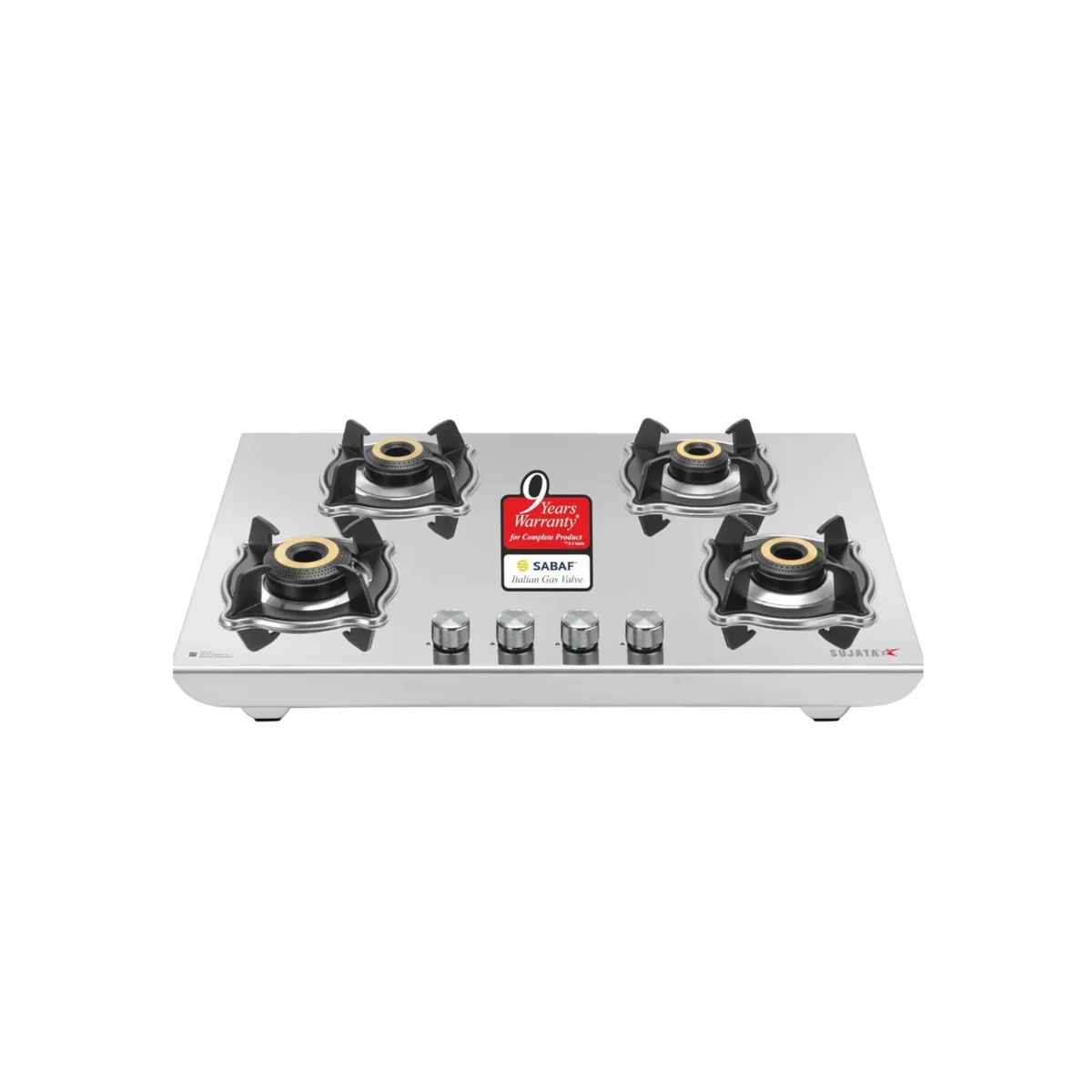 Sujata Robusto Gas Stove 4 Burners Steel Body 2