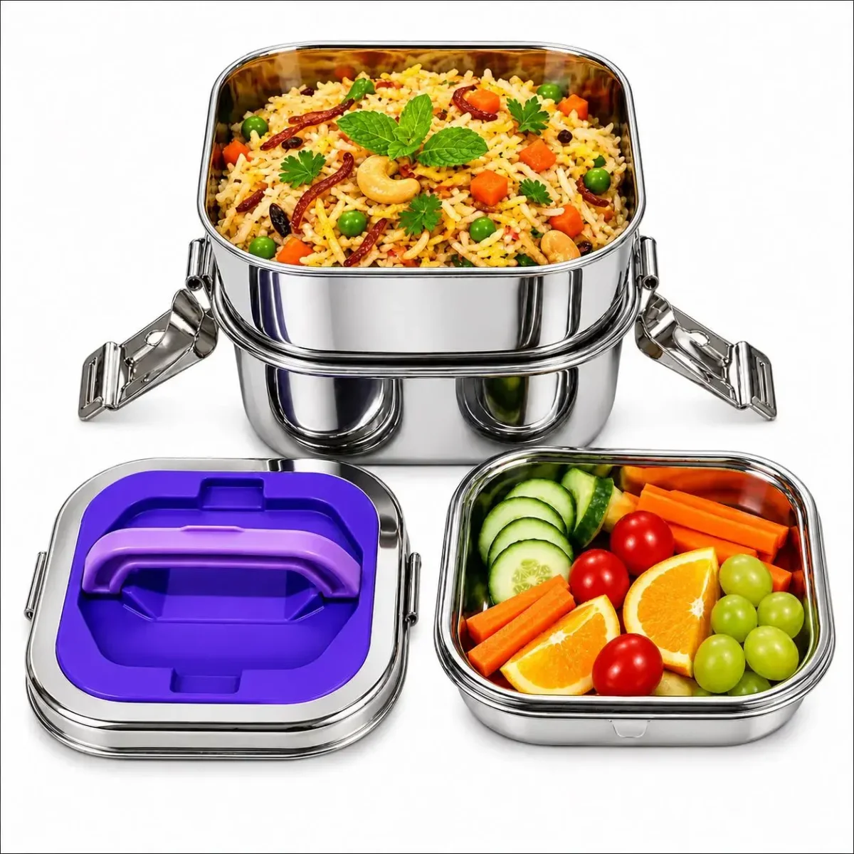Surgical Steel Leak  Brook, Lunch Box 2t