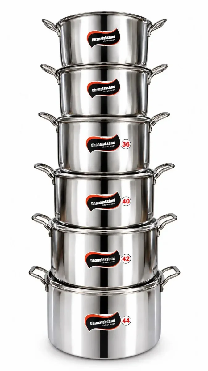 Bahubali jumbo triply biryani pot set of 6pc