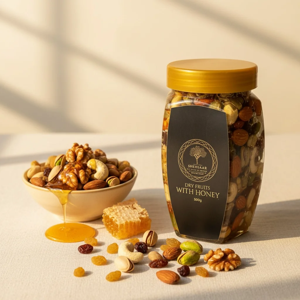 Dry fruits with honey