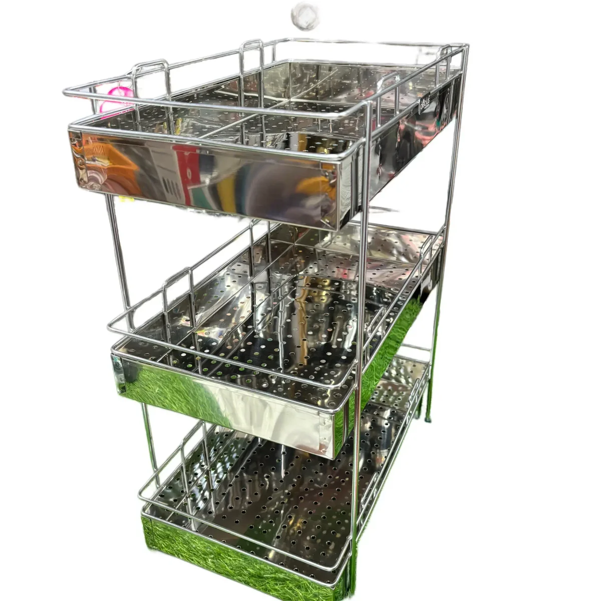 stainless steel fruit and vegetable storage rack 3rack