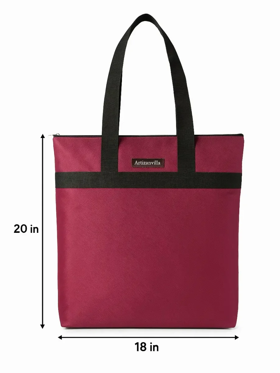 Maroon Tote Bag