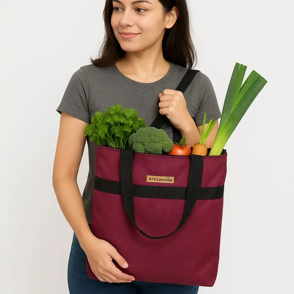 Maroon Tote Bag