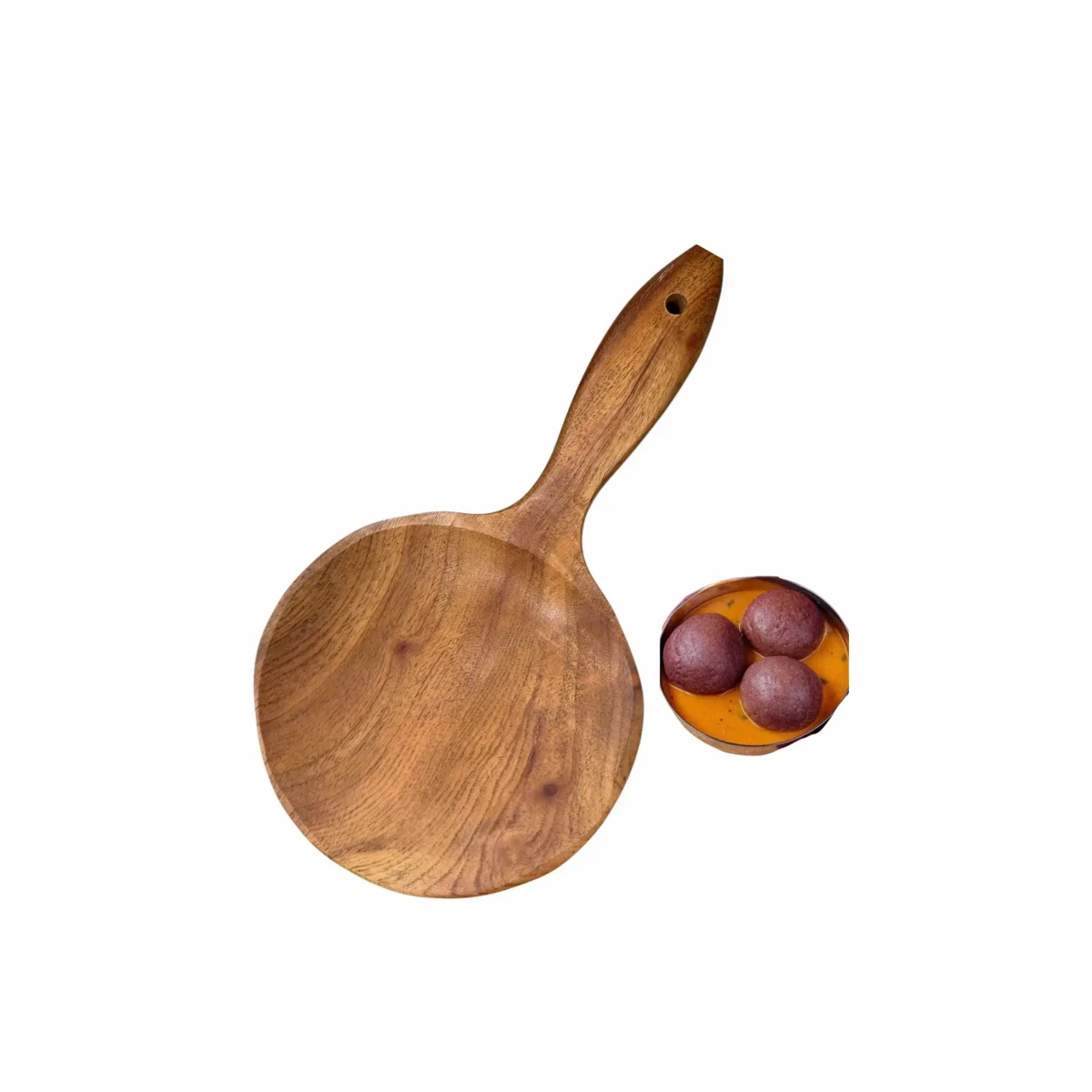 Mudde Shaper (Wooden Ragi Ball Maker)