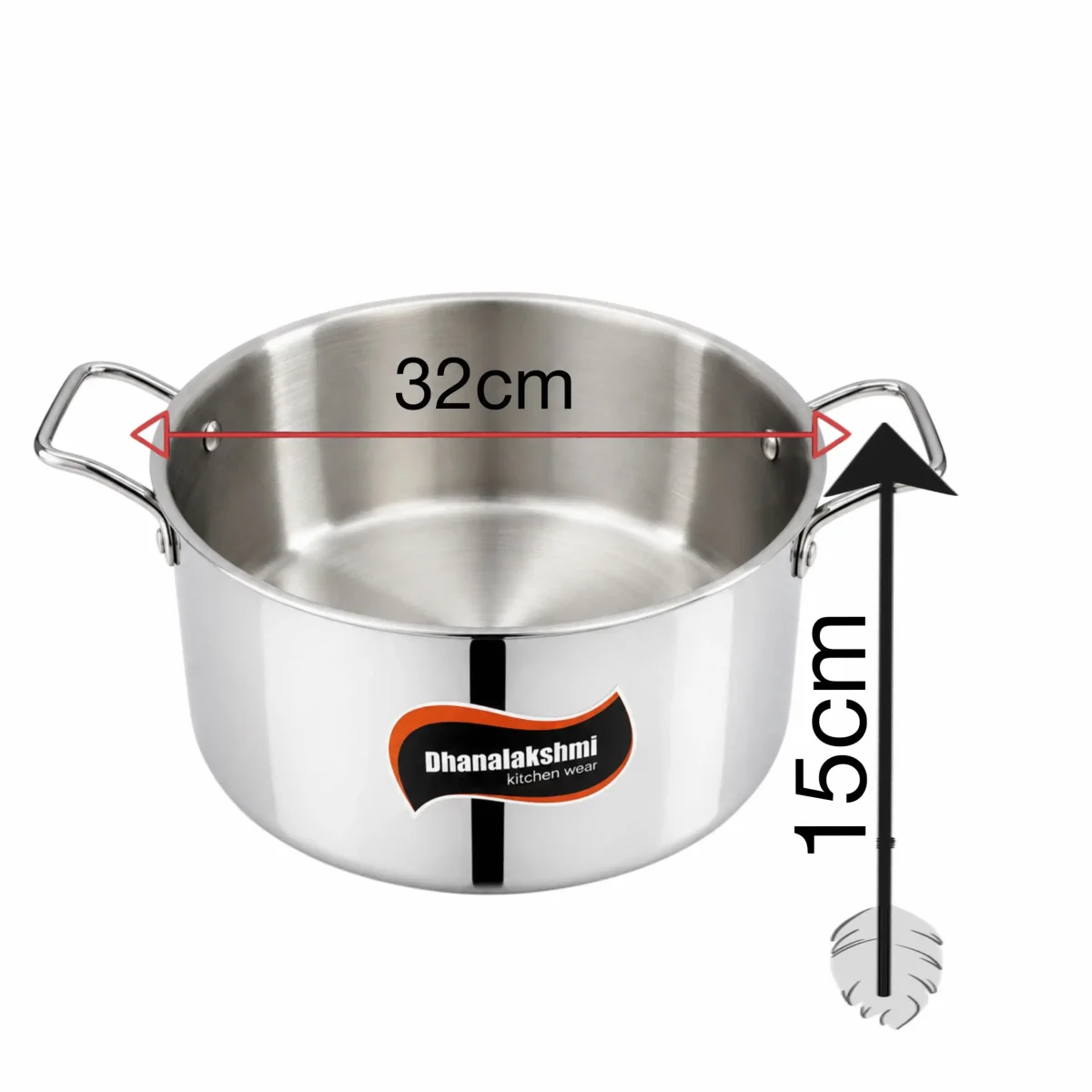 Tri-ply Biryani pot 12L