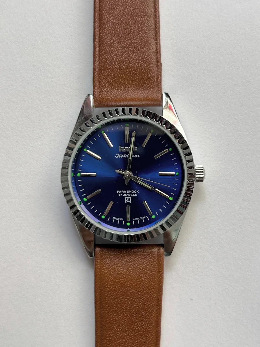 HMT Kohinoor Blue Dail watch