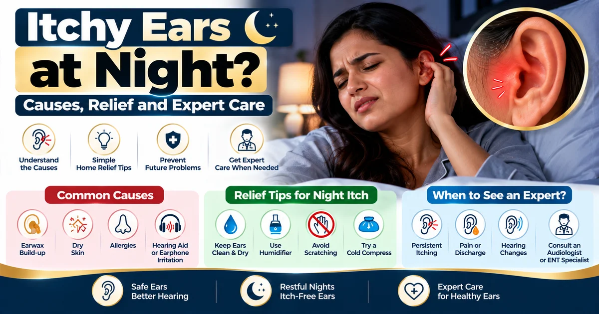 Itchy Ears at Night? Causes, Relief and Expert Care