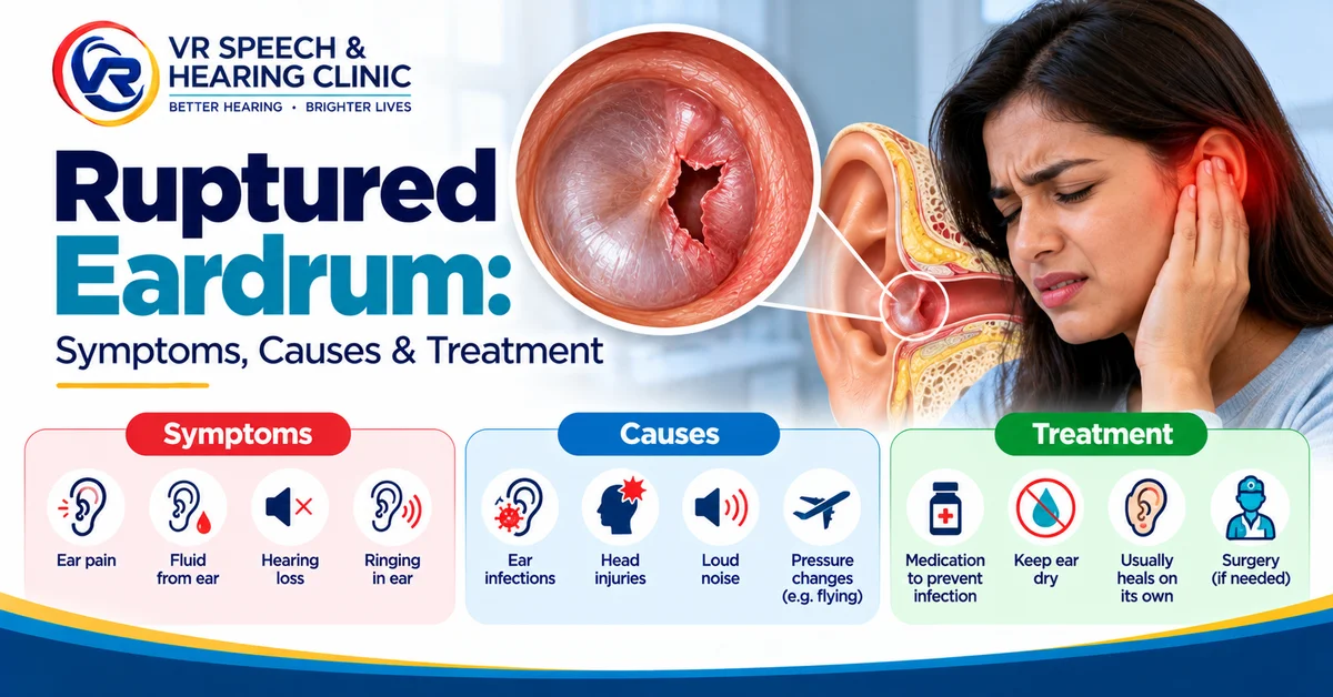 Ruptured Eardrum: Symptoms, Causes & Treatment