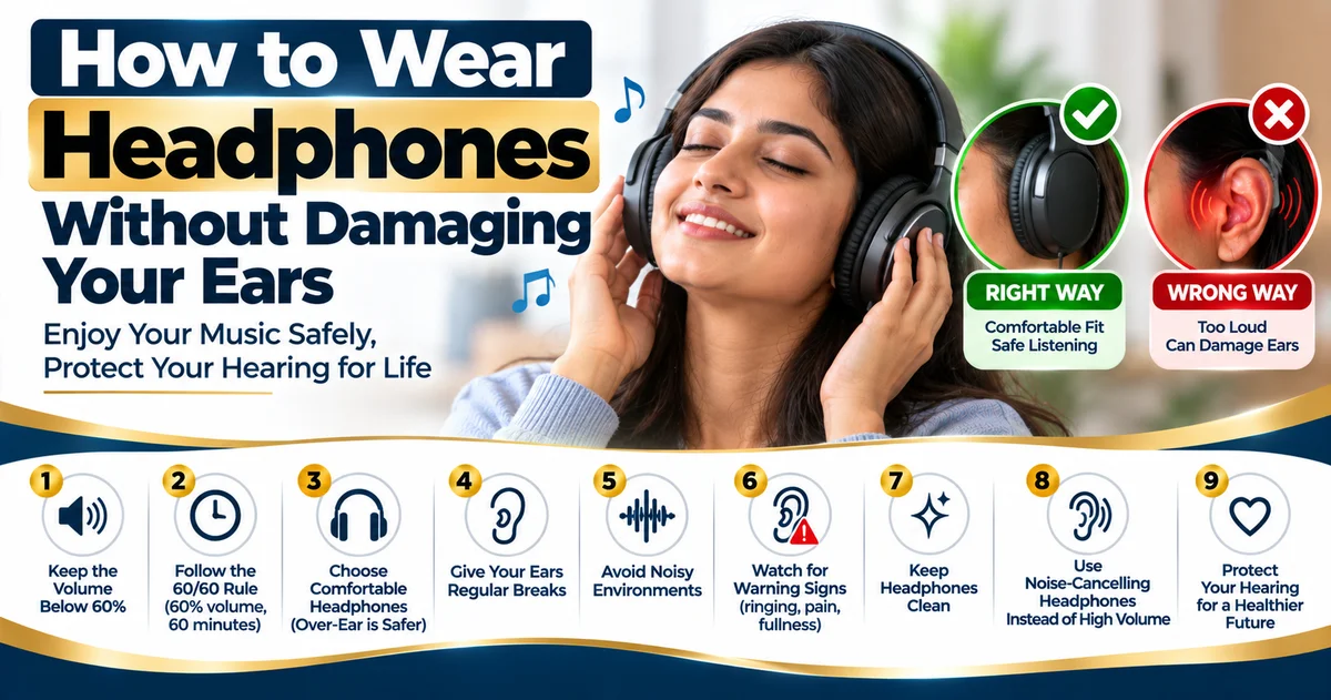How to Wear Headphones Without Damaging Your Ears