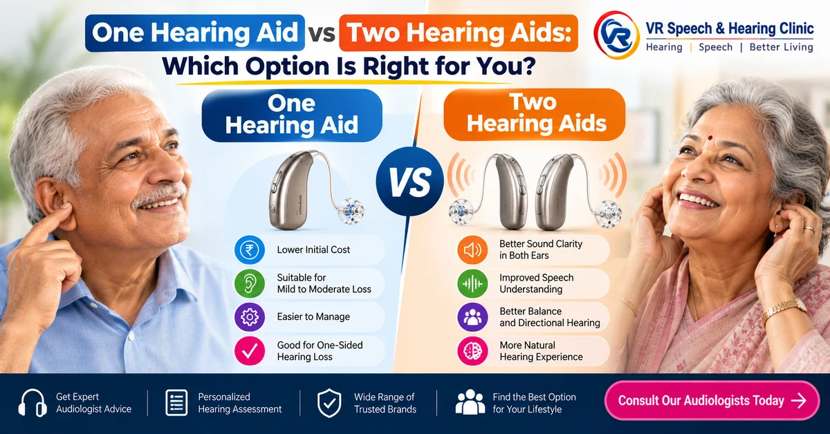 One Hearing Aid vs Two Hearing Aids: Which Option Is Right for You?