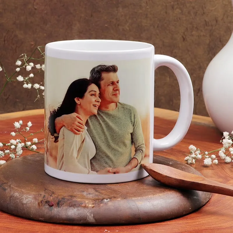 White Cup with Printing