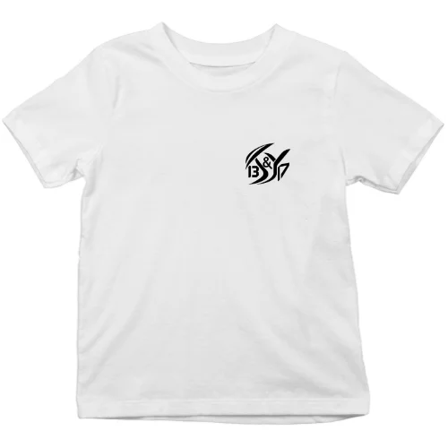 GetPrintX design preview: white kids’ tee with a small black K&Y 13&17 monogram, design 176.