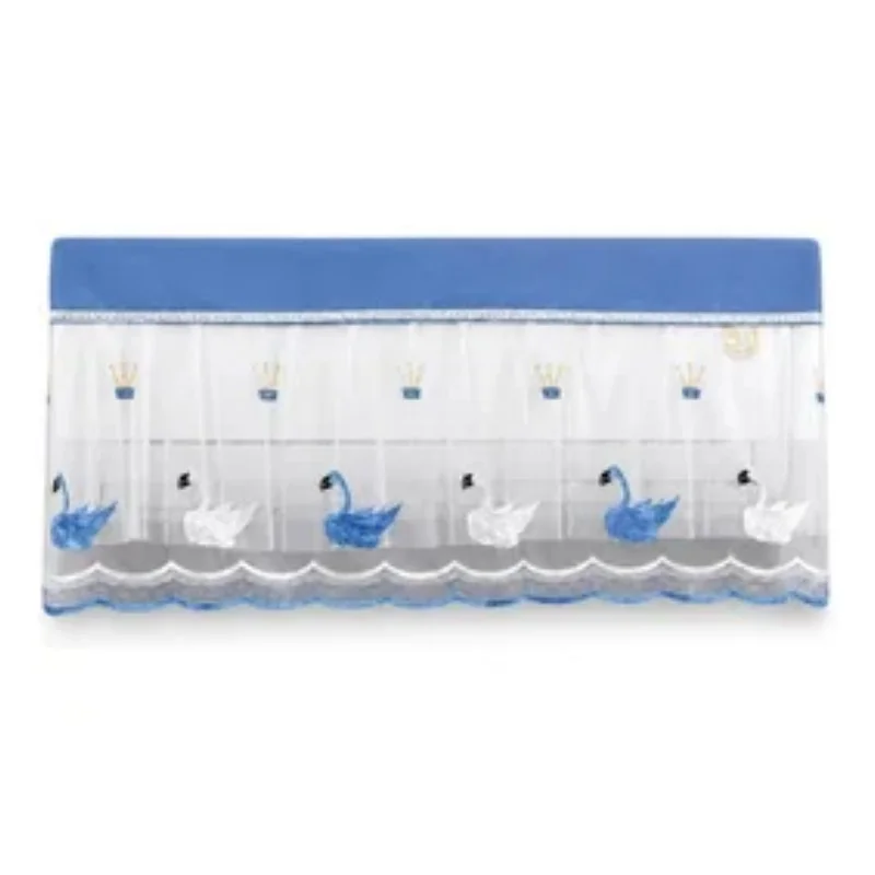 Premium Cotton Net Split AC Indoor Unit Dust Cover | Embroidered & Printed Washable Air Conditioner Protector for 1.5–2 Ton AC (Pack of 1, Random Color & Design)