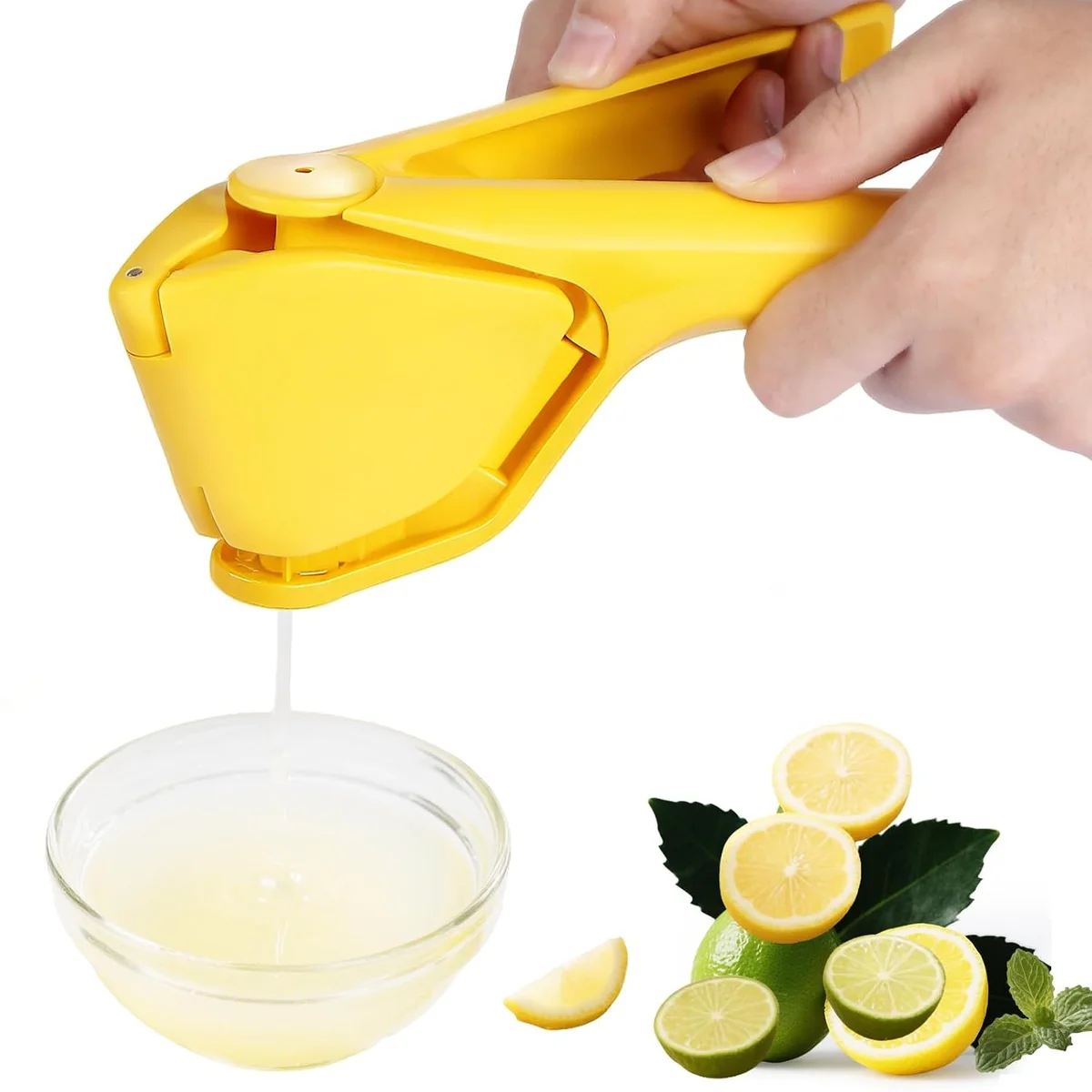 Foldable Citrus Lemon & Lime Squeezer with Built-In Seed Strainer | BPA-Free Manual Juice Extractor for Kitchen, Cocktails & Outdoor Use (Pack of 1)