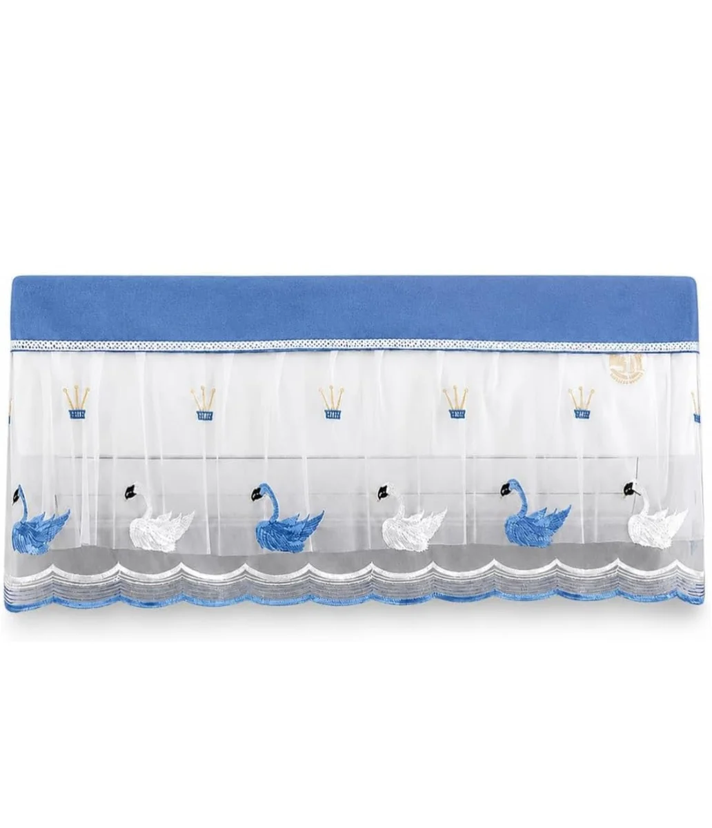 Premium Cotton Net Split AC Indoor Unit Dust Cover | Embroidered & Printed Washable Air Conditioner Protector for 1.5–2 Ton AC (Pack of 1, Random Color & Design)