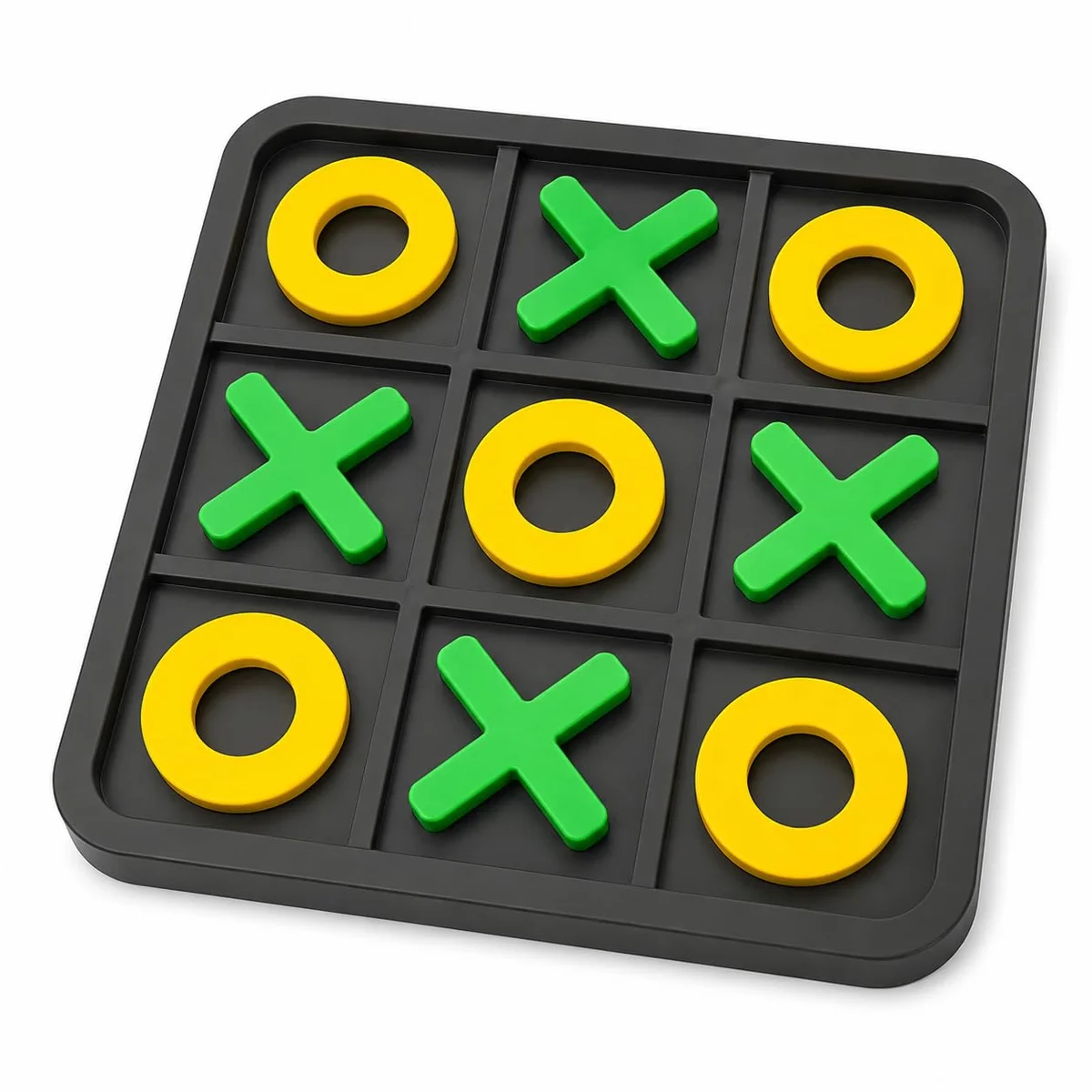 Tic Tac Toe Board Game for Kids & Adults | Educational Strategy Game, Screen-Free Family Fun, Portable Travel Game for Ages 9–15, Indoor Entertainment & Brain-Boosting Fun (Pack of 1)