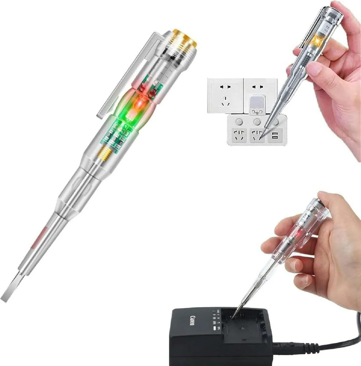 Digital Electrical Tester Pen 70-250V | LED Voltage Detector & Insulated Circuit Testing Screwdriver