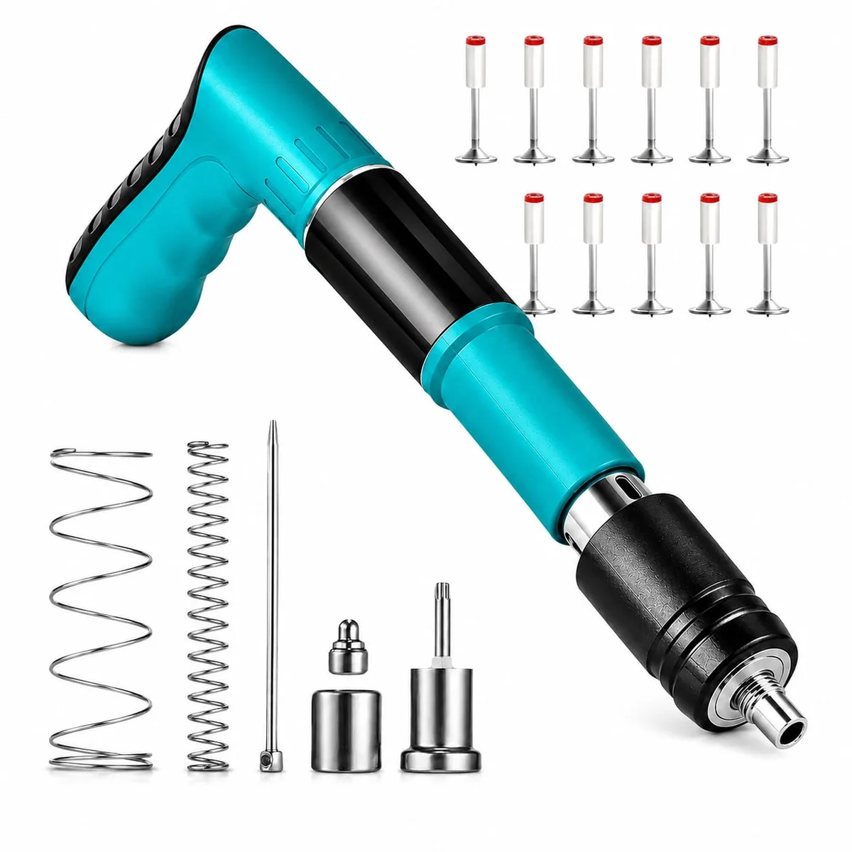 Manual Steel Nail Gun for Concrete Wall & Wood | Heavy Duty Portable Nail Gun Machine with 20 Nails | Wall Fastening Tool for Construction & DIY (Box of 1)