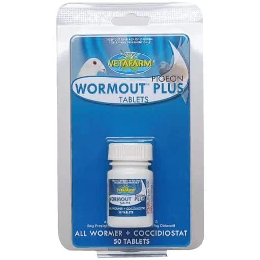 Vetafarm Pigeon Wormout Plus 50 Tablets