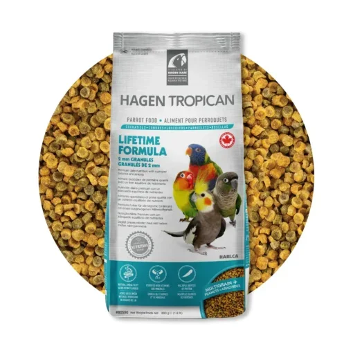 Hagen Tropican Lifetime Formula 2 mm Granule cockatiel 820g 2